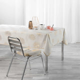 Sunny Metallic Print - Gold - fleckabweisende Tischdecke - 150 x 240 cm