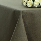 Einfarbige abwaschbare Tischdecke Taupe – Dali 160 cm breit