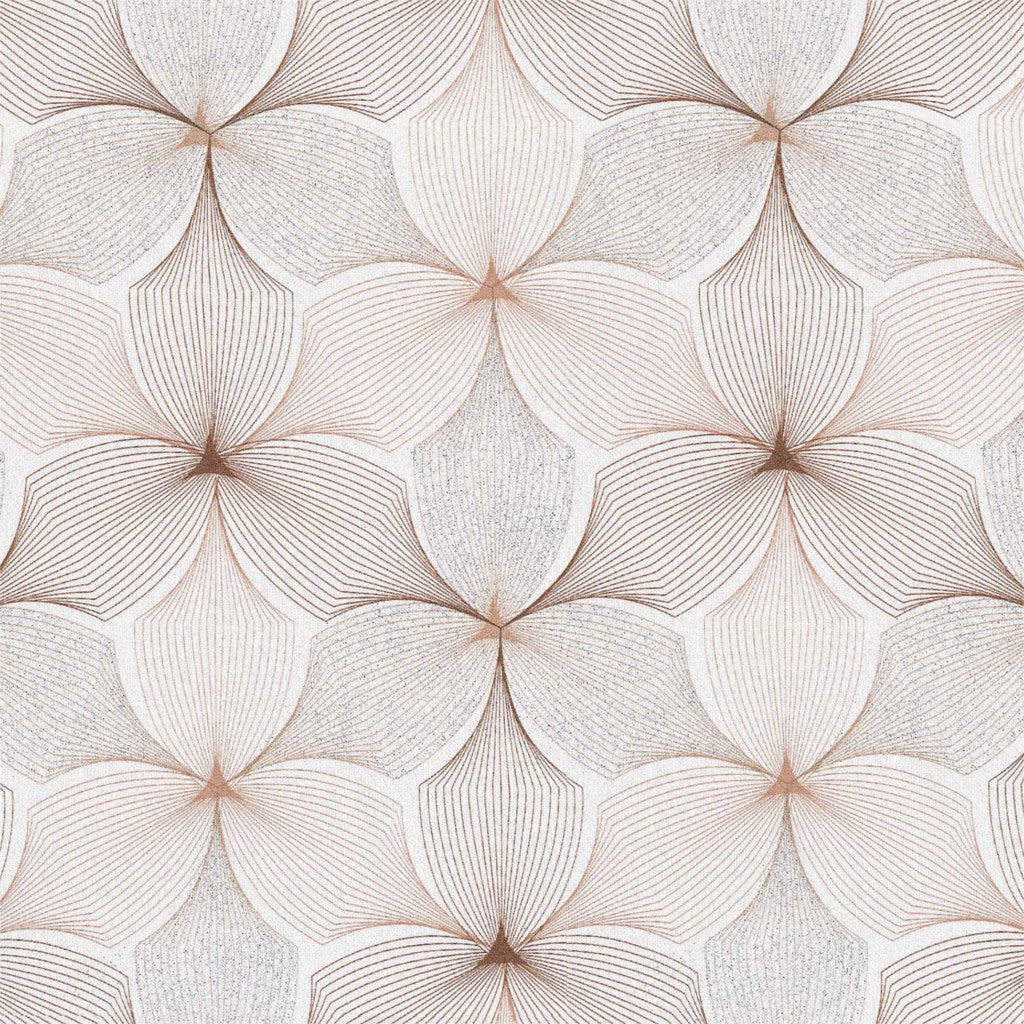 Textilia Glitter, Vanita – helle Wachstuch Tischdecke mit grafischem Muster