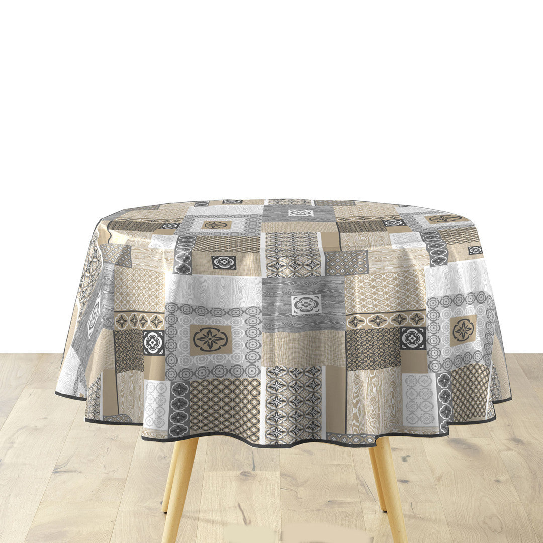 Textilia Costa – Runde Wachstuch-Tischdecke mit schönem Motiv Ø 155 cm, Ambiente