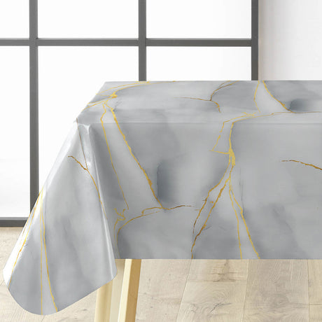 Textilia Glitter Marbrelle - Wachstuch Tischdecke mit Marmoroptik und Glitzerdetails, Ecke