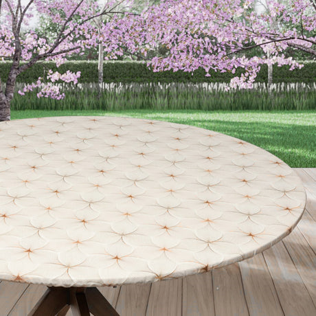 Textilia Glitter Vanita – Runde Wachstischdecke mit Gummizug