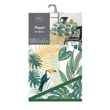 Textilia Guyana - Runde Wachstuch-Tischdecke mit Blättern Ø 155 cm, Verpackung
