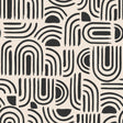 Textilia Pandorine Schwarz - Wachstuch Tischdecke mit grafischem Muster
