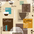 Time for Coffee – Wachstuch Tischdecke mit Kaffeemotiven