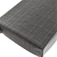Tweed Anthrazit, Wachstuch Tischdecke mit geprägter Oberfläche