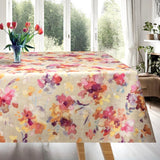 Un Dipinto – Abwaschbare Tischdecke mit Aquarellblumen