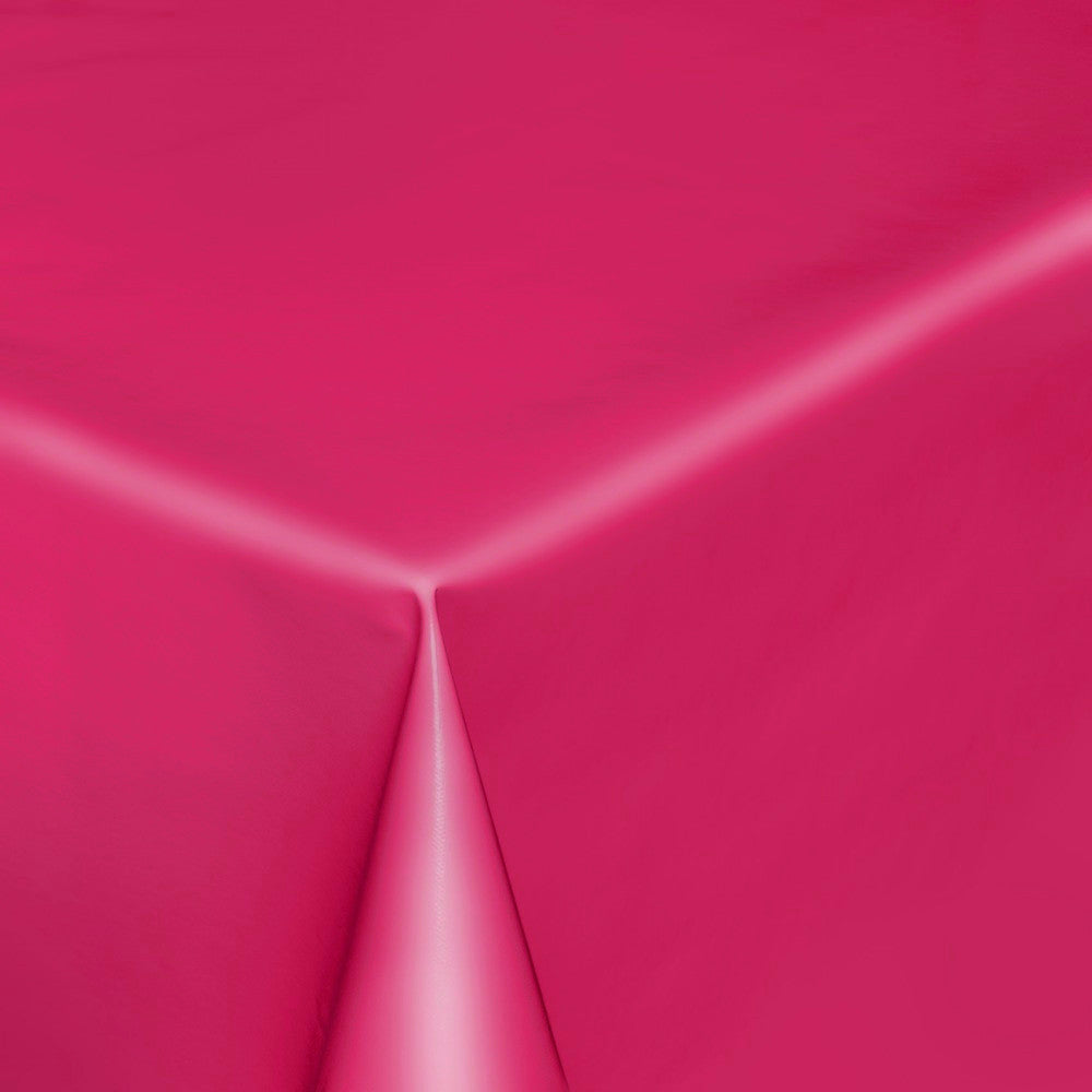 Uni Color – Wachstuch Tischdecke, einfarbig halbglänzend, 140 cm breit – Fuchsia