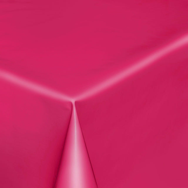 Uni Color – Wachstuch Tischdecke, einfarbig halbglänzend, 140 cm breit – Fuchsia