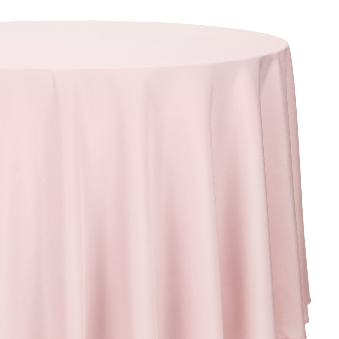 Vento – Einfarbige runde Stofftischdecke Ø230 cm, Altrosa, Nahaufnahme