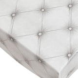 Chesterfield Wachstuch Tischdecke im Chesterfield-Look, weiß, 140 cm breit