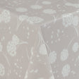 Fnok Beige - Runde Wachstischdecke mit Gummizug