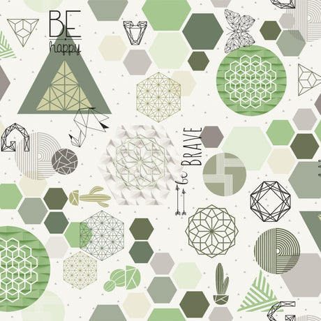 Geometris – LFGB, Wachstuch Tischdecke mit Zulassung für Lebensmittelkontakt