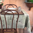 Gourmet Aqua, Wachstuch Tischdecke mit Café-Atmosphäre