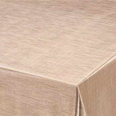 Metallic Gold - einfarbige Wachstuch Tischdecke in Metalloptik
