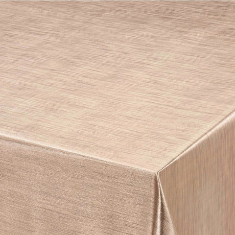 Metallic Gold - einfarbige Wachstuch Tischdecke in Metalloptik
