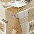 Wachstuch Tischdecke – Kaffee – mit/ohne Zucker