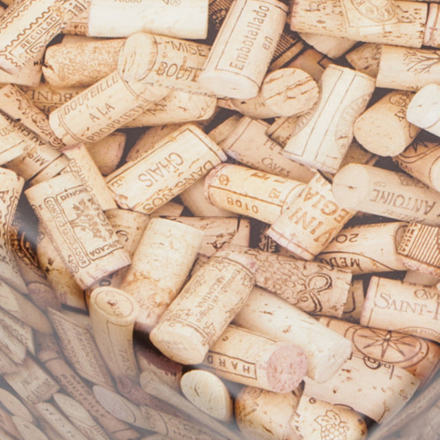 Cork, Wachstuch Tischdecke mit Korken