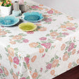 Misty Color Flower – Wachstuch Tischdecke mit Blumenmotiv, 140 cm breit