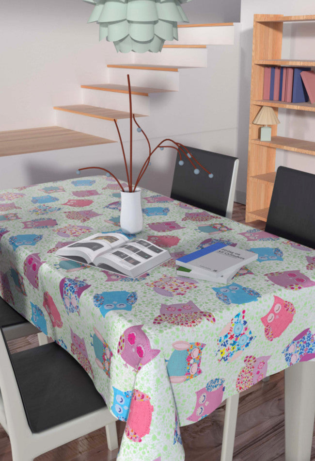 Owls Vintage, Wachstuch Tischdecke mit Eulen