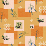 Wachstuch Tischdecke – Provence Oliven Lavendel Orange