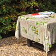 Rosalie, schöne Wachstuch Tischdecke mit Äpfeln, Birnen, Hagebutten und Oliven