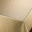 Rose Tapestry Gold - Wachstuch Tischdecke mit damastgeprägtem Muster
