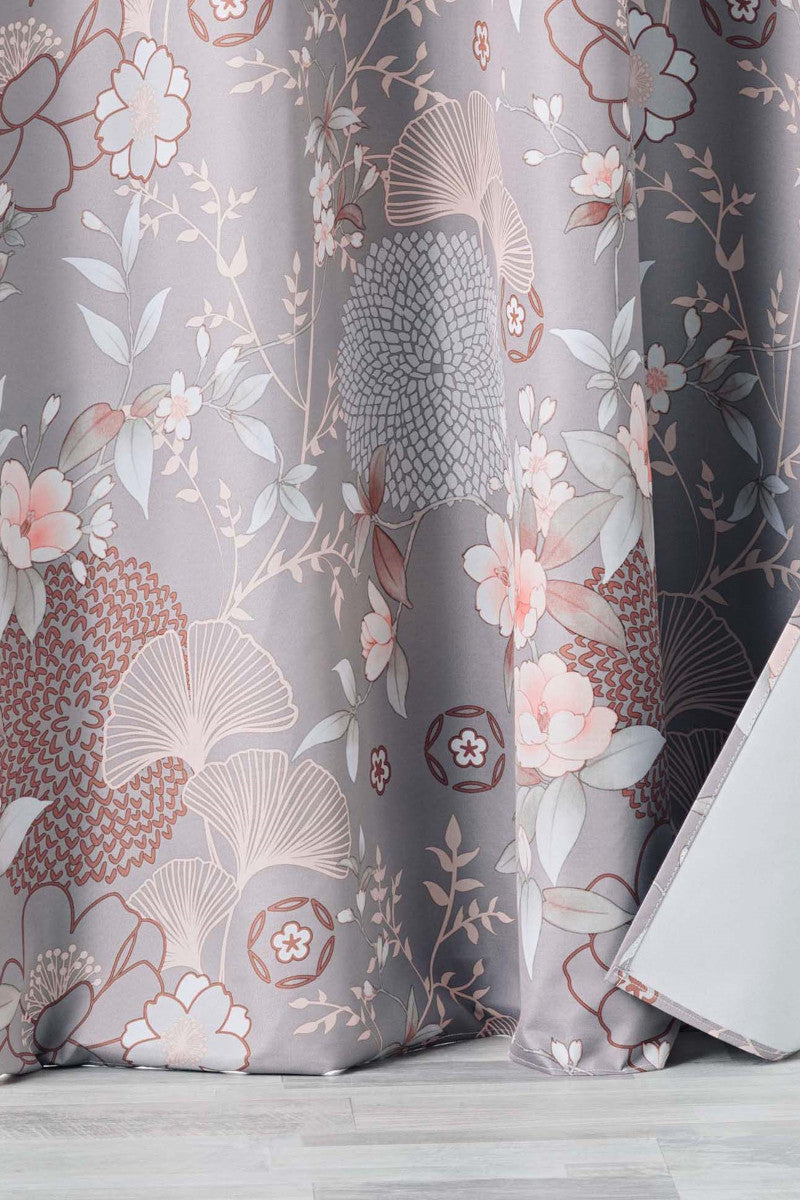 Yokahama Grau – 100% Verdunkelungsvorhang 135 x 260 cm, Ambienteaufnahme
