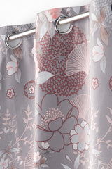 Yokahama Grau – 100% Verdunkelungsvorhang 135 x 260 cm, Nahaufnahme