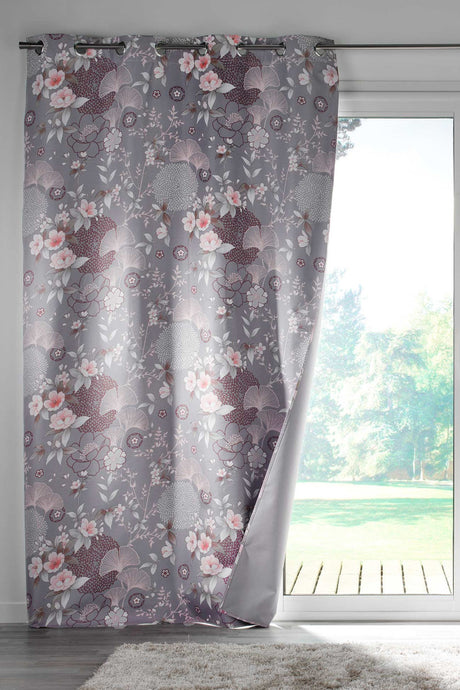 Yokahama Grau – 100% Verdunkelungsvorhang 135 x 260 cm