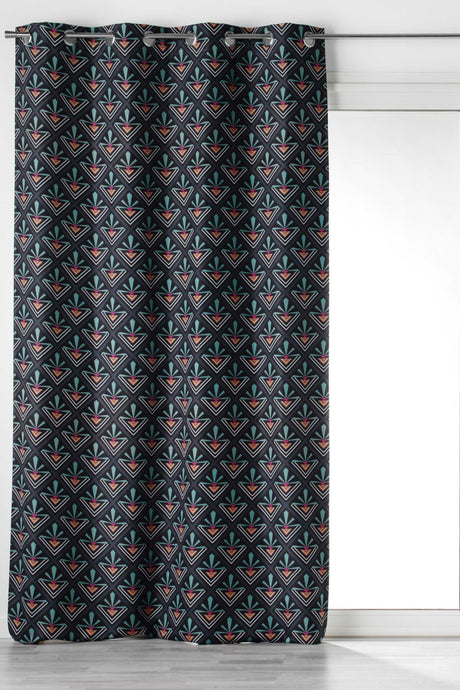Yuko Blau – 100 % Verdunkelungsvorhang 135 x 260 cm